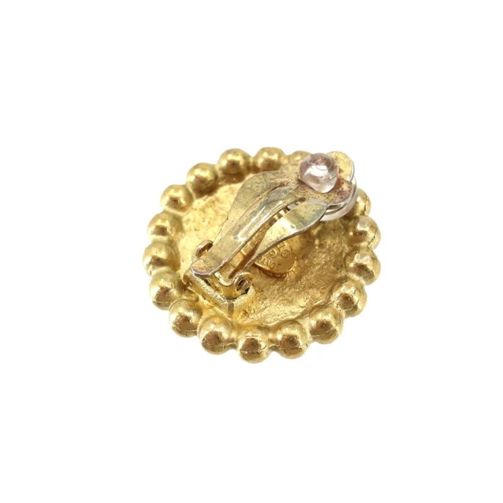 Chanel authentic vintage earrings clip on earrings gold black! Classy+Beautiful💄 - Picture 2 of 6